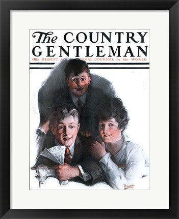 Framed Art Frame Art Country Gentleman Magazine, April 20, 1918 Wall Decor 18x24 Artwork