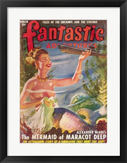 Framed Art Fantastic Adventures 1949 March Cover Wall Decor 18x24 Artwork