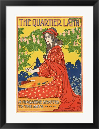 Framed Art The Quartier Latin, a Magazine Devoted to the Arts, Advertising Poster, ca.1895 Wall Decor 18x24 Artwork