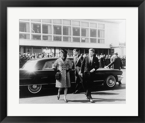 Framed Art Mrs. Kennedy, President Kennedy National Airport Wall Decor 18x24 Artwork