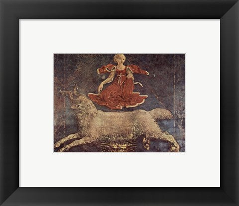 Framed Art Francesco del Cossa Aries Wall Decor 18x24 Artwork