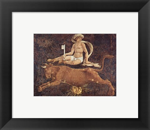 Framed Art Francesco del Cossa Taurus Wall Decor 18x24 Artwork