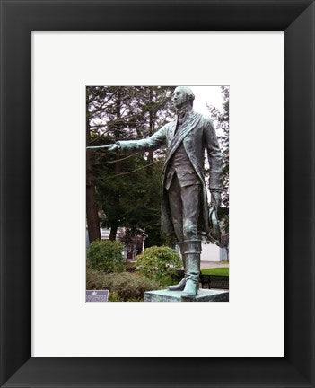 Framed Art George Washington Statue, Waterford Wall Decor 18x24 Artwork