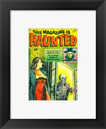 Framed Art Haunted Wall Decor 18x24 Artwork