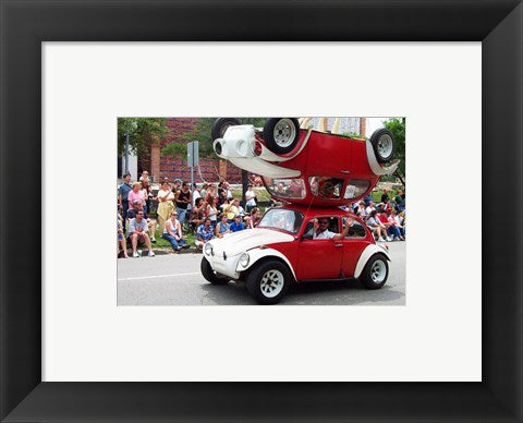 Framed Art Houston Art Car Parade 2004 Entry Wall Decor 18x24 Artwork