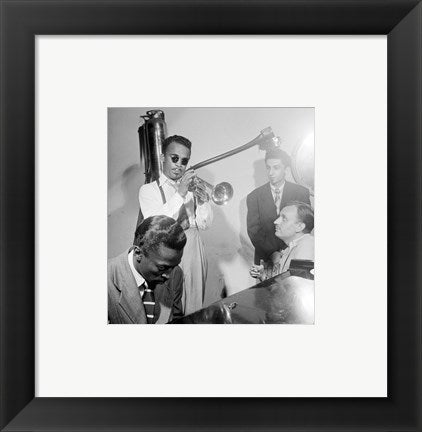 Framed Art Howard McGhee, Brick Fleagle and Miles Davis, September 1947 Wall Decor 18x24 Artwork