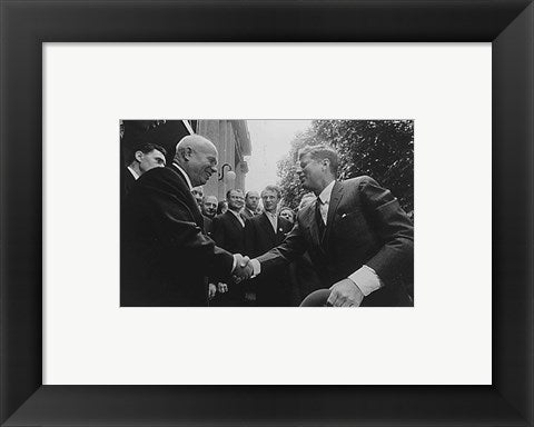 Framed Art JFK Khrushchev Handshake 1961 Wall Decor 18x24 Artwork