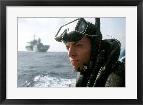 Framed Art US Navy Simmer Training Aboard Wall Decor 18x24 Artwork