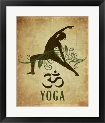 Framed Art Yoga pose Wall Decor 18x24 Artwork