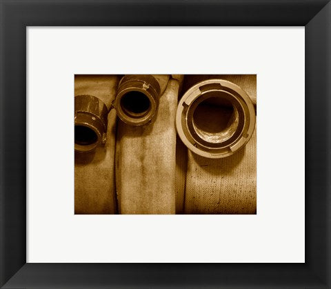 Framed Art Fire Hose Supply Framed Art for your Home Wall Decor 18x24 Artwork
