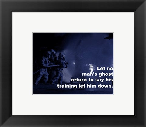 Framed Art Let No Man Say Wall Decor 18x24 Artwork