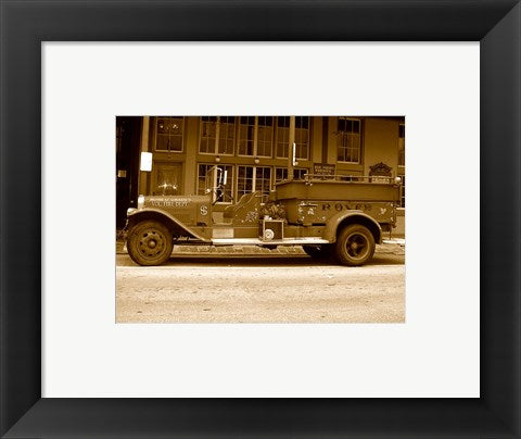 Framed Art Rosie O'Grady Firetruck Wall Decor 18x24 Artwork