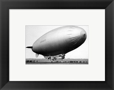 Framed Art M Class Blimp Wall Decor 18x24 Artwork