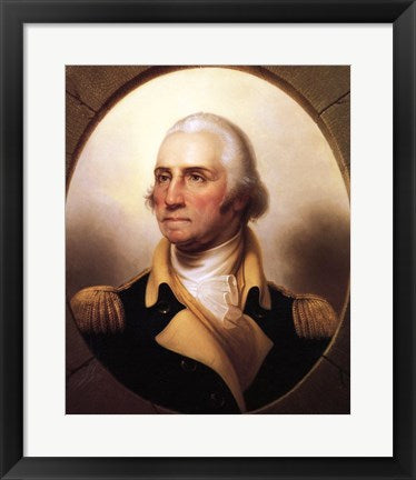 Framed Art Portrait of George Washington Wall Decor 18x24 Artwork