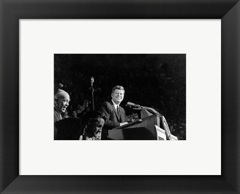Framed Art President Addresses State Democratic Chairman George Farr Wall Decor 18x24 Artwork