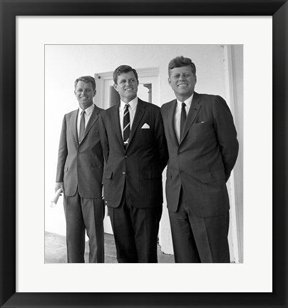 Framed Art Robert Ted John Kennedy Wall Decor 18x24 Artwork