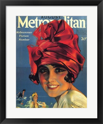 Framed Art Rolf Armstrong Metropolitan Jan 1918 Wall Decor 18x24 Artwork