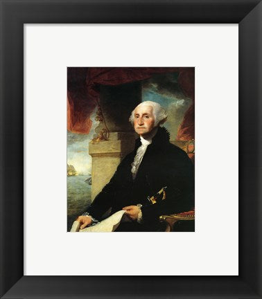 Framed Art Stuart George Washington Constable 1797 Wall Decor 18x24 Artwork