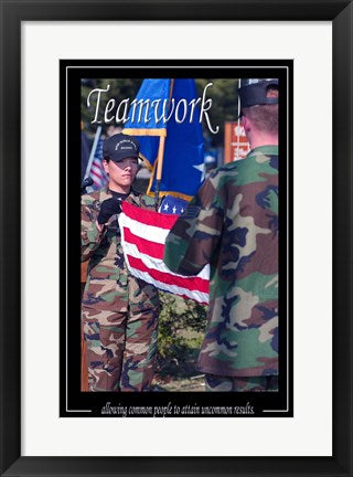 Framed Art Teamwork Affirmation Poster Wall Decor 18x24 Artwork