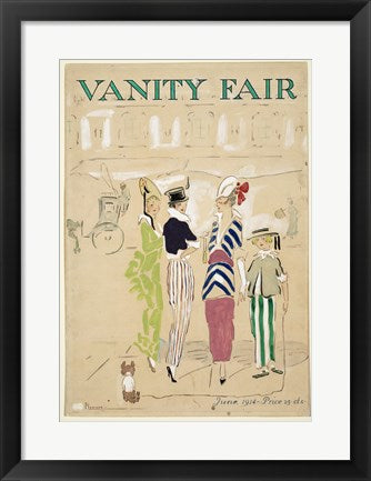 Framed Art Vanity Fair June 1914 Wall Decor 18x24 Artwork