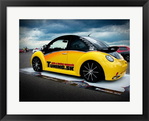 Framed Art VW New Beetle Tuning 2 Wall Decor 18x24 Artwork