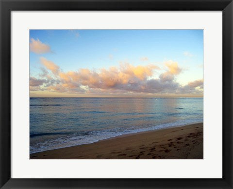 Framed Art Waikiki Beach Wall Decor 18x24 Artwork