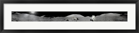 Framed Art Apollo 17 Moon Panorama Framed Art for your Home Wall Decor 18x24 Artwork