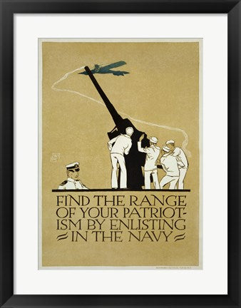 Framed Art Find the Range of Your Patriotism Wall Decor 18x24 Artwork