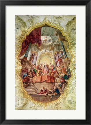 Framed Art Schloss Beuggen Schlosskirche (Deckengemalde) Wall Decor 18x24 Artwork