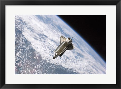 Framed Art STS115 Atlantis Undock ISS Wall Decor 18x24 Artwork