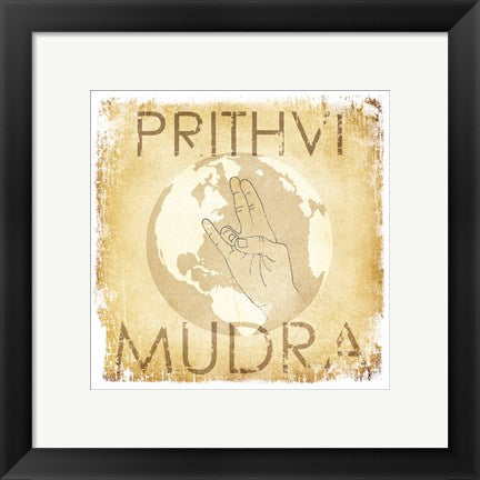 Framed Art Prithvi Mudra (The World) Wall Decor 18x24 Artwork