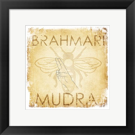 Framed Art Brahmari Mudra (Humming Bee) Wall Decor 18x24 Artwork