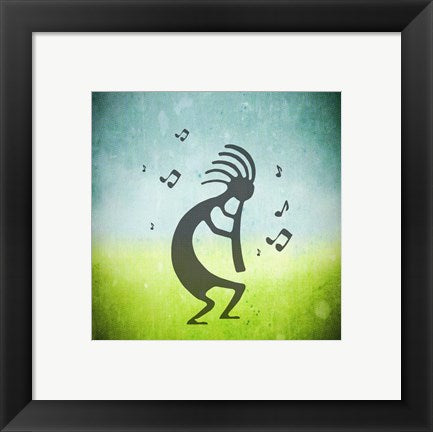 Framed Art Kokopelli Music III Wall Decor 18x24 Artwork