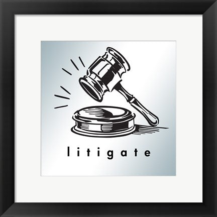 Framed Art Litigate Wall Decor 18x24 Artwork