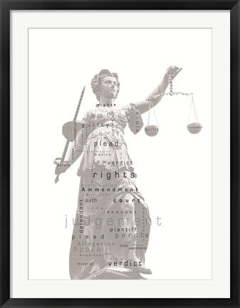 Framed Art The Structure of Justice Wall Decor 18x24 Artwork