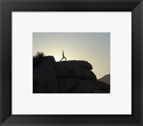 Framed Art Joshua Tree - Yoga Warrior Wall Decor 18x24 Artwork