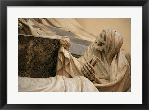 Framed Art Frame Art Death with Hourglass, Monument to Marshall Maurice of Saxony, Saint Thomas' Church, Strasbourg Wall Decor 18x24 Artwork