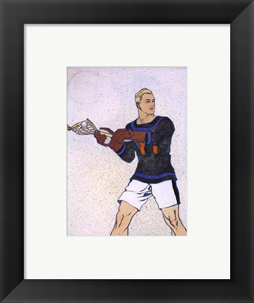 Framed Art Collier Lacrosse Framed Art for your Home Wall Decor 18x24 Artwork