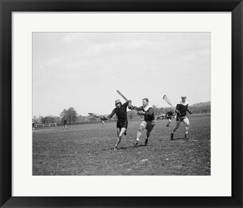 Framed Art Lacrosse Wall Decor 18x24 Artwork