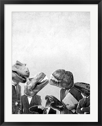 Framed Art Power Lunch Wall Decor 18x24 Artwork
