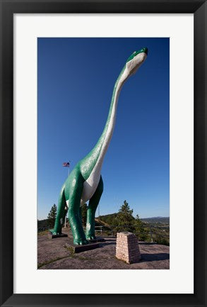 Framed Art Brachiosaurus Sculpture Wall Decor 18x24 Artwork