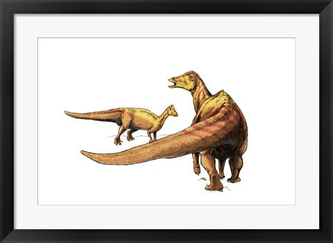 Framed Art Nipponosaurus Wall Decor 18x24 Artwork