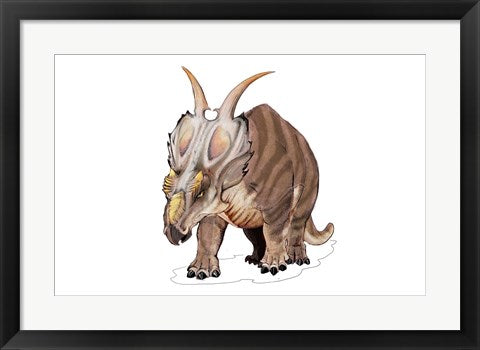 Framed Art Achelousaurus Framed Art for your Home Wall Decor 18x24 Artwork