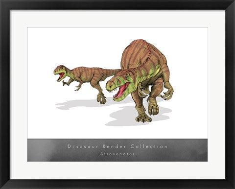 Framed Art Afrovenator Framed Art for your Home Wall Decor 18x24 Artwork