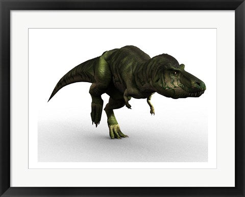 Framed Art T Rex Wall Decor 18x24 Artwork