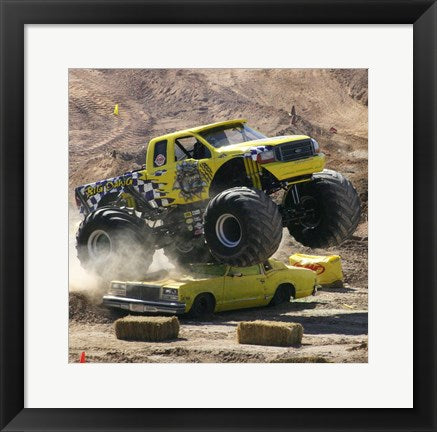 Framed Art Big Dawg Monster Truck Framed Art for your Home Wall Decor 18x24 Artwork