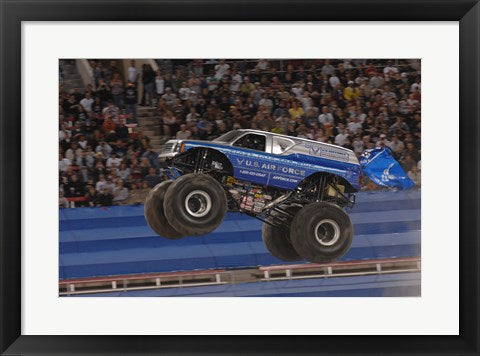 Framed Art USAF Afterburner Monster Jam Wall Decor 18x24 Artwork