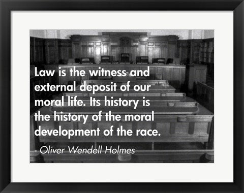 Framed Art Law is the Witness Wall Decor 18x24 Artwork