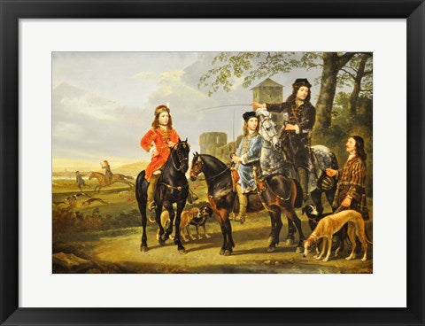Framed Art Frame Art Aelbert Cuyp, Starting For the Hunt Crop Wall Decor 18x24 Artwork