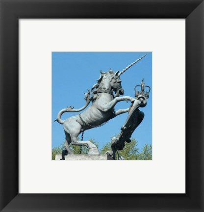 Framed Art Hampton Court Unicorn Wall Decor 18x24 Artwork